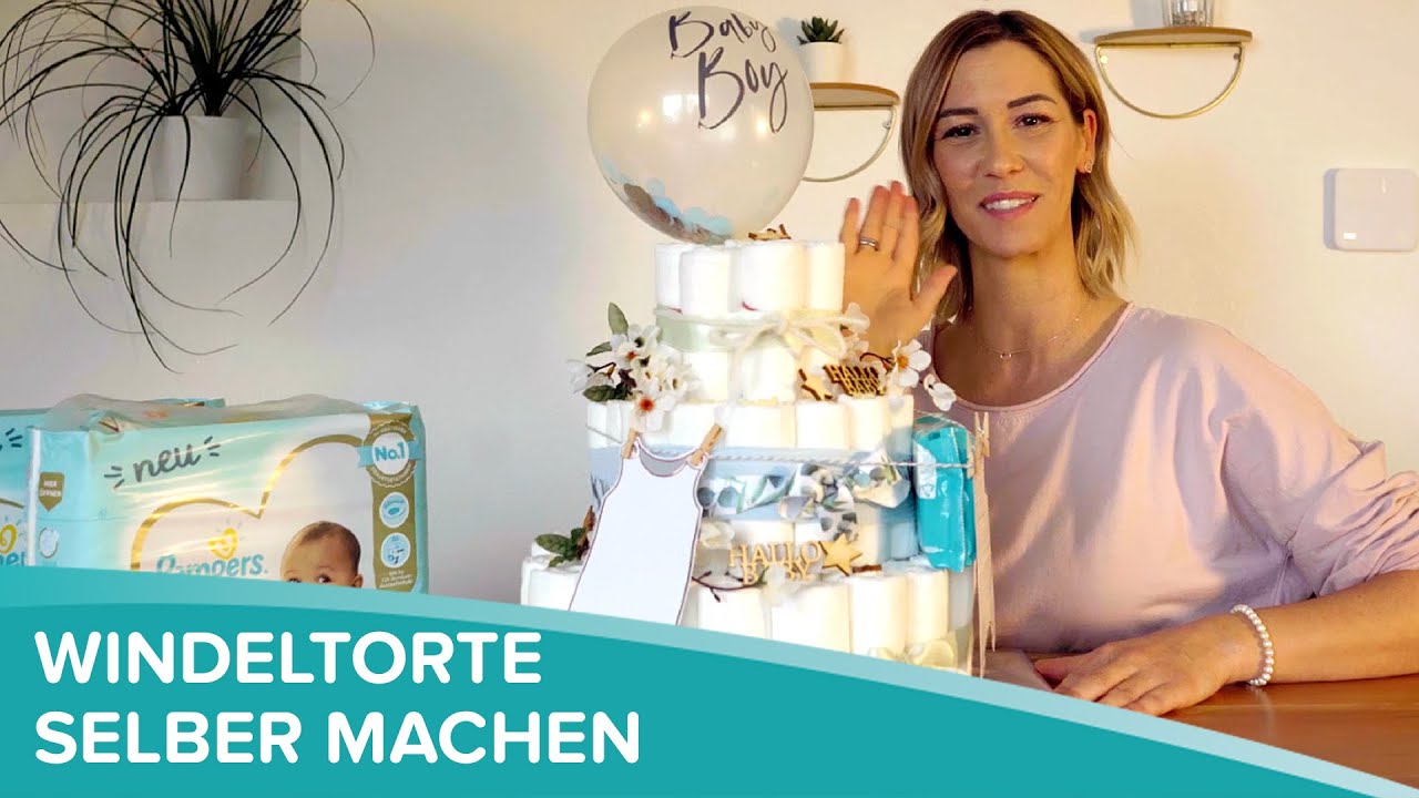 DIY: Windeltorten selber machen mit Jenny | Tolle Geschenkideen von Pampers