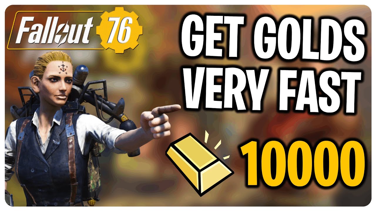 БЫСТРО РАЗБОГАТЕ НА ЗОЛОТЫХ СЛИТКАХ В FALLOUT 76!