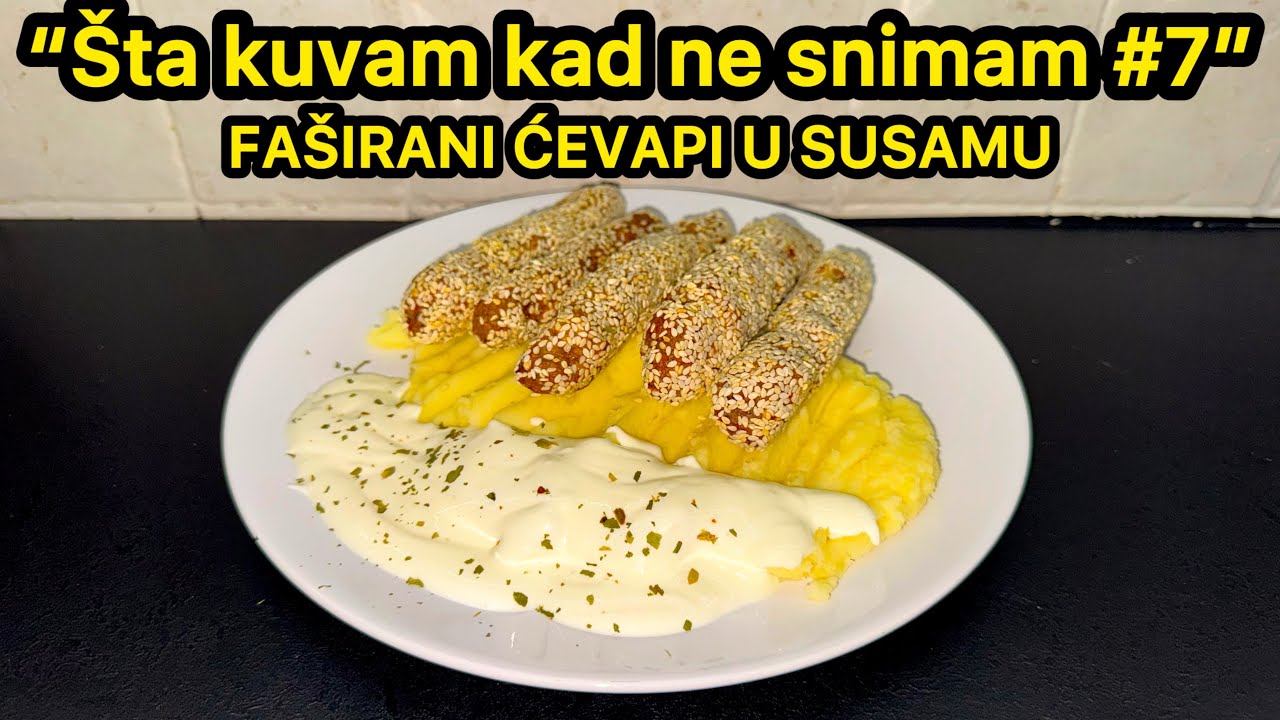 Šta kuvam kad ne snimam #7 Faširani ĆEVAPI u susamu!