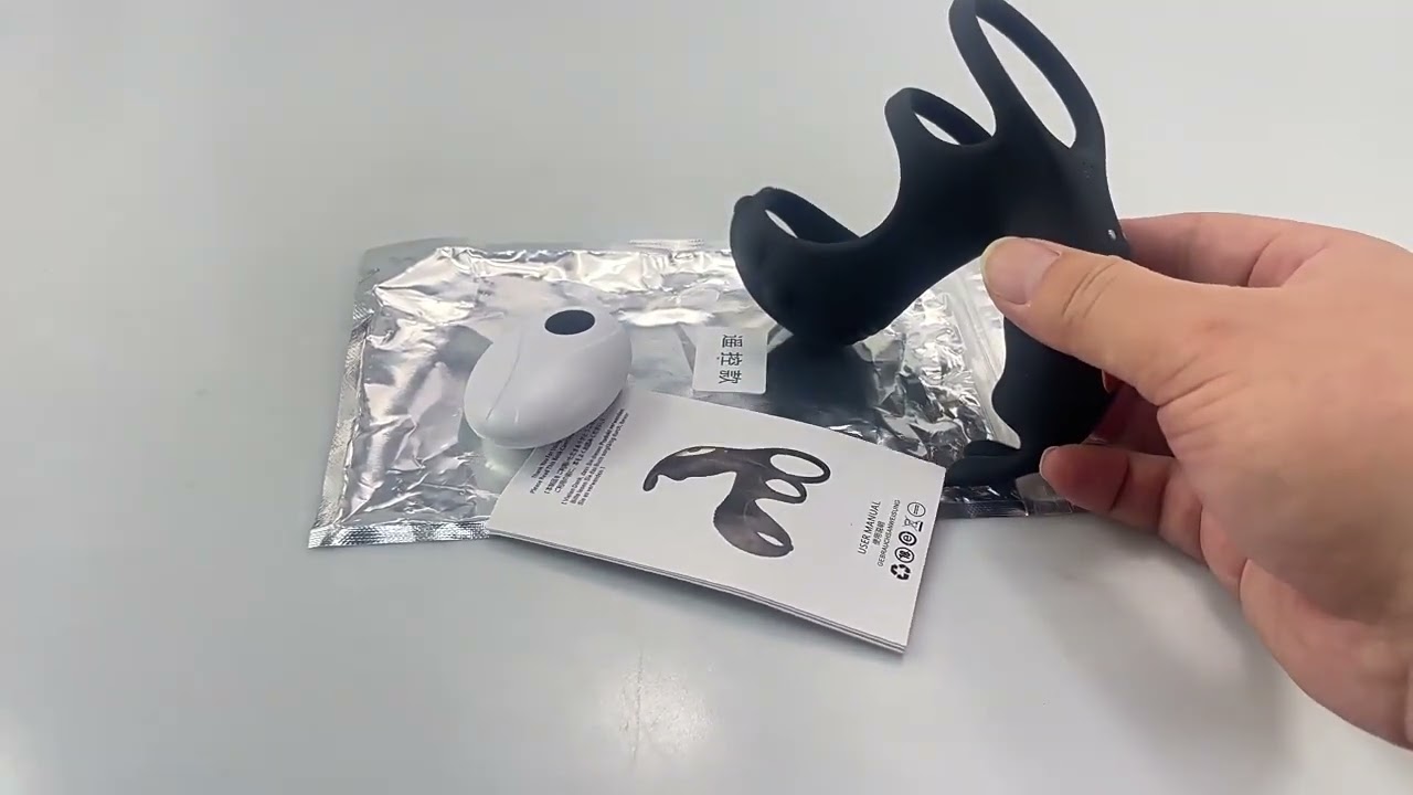 Wireless APP-Controlled Triple-Ring Dual-Motor Vibrating Cock Ring Set for Enhanced Stimulation