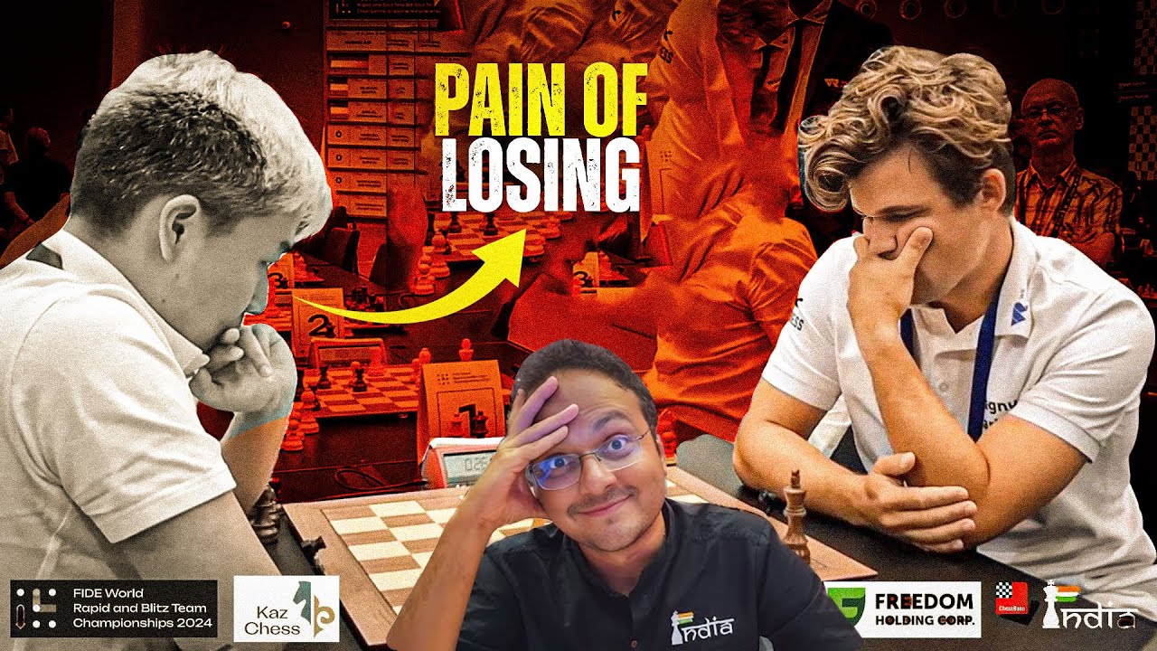 The pain of losing to Magnus Carlsen | Bilguun Sumiya vs Carlsen | World Rapid Teams 2024