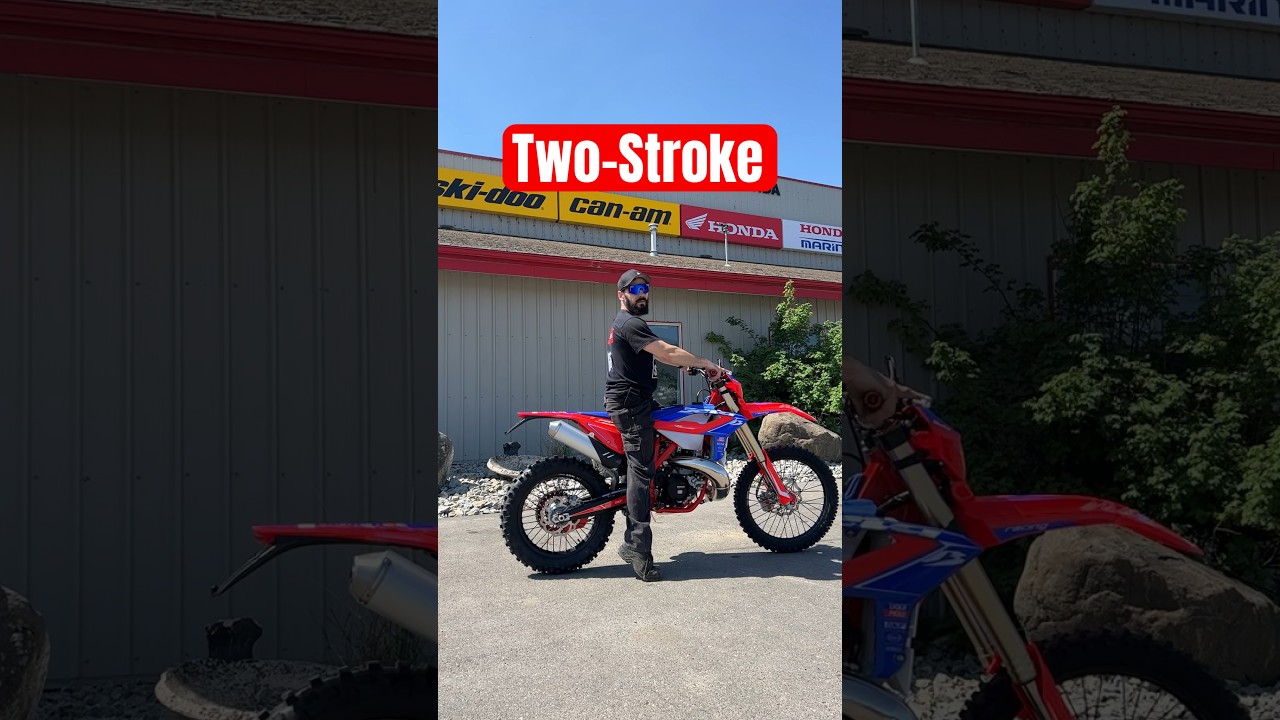 2 Stroke vs 4 Stroke / Beta vs Honda / Motocross vs Enduro Dirt Bike  #crf #honda #beta