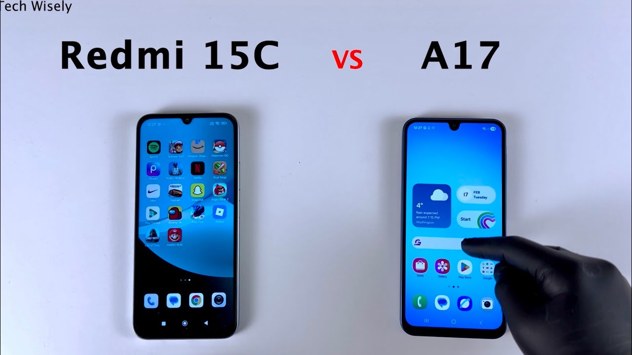 Redmi 15C против SAMSUNG A17 — тест скорости