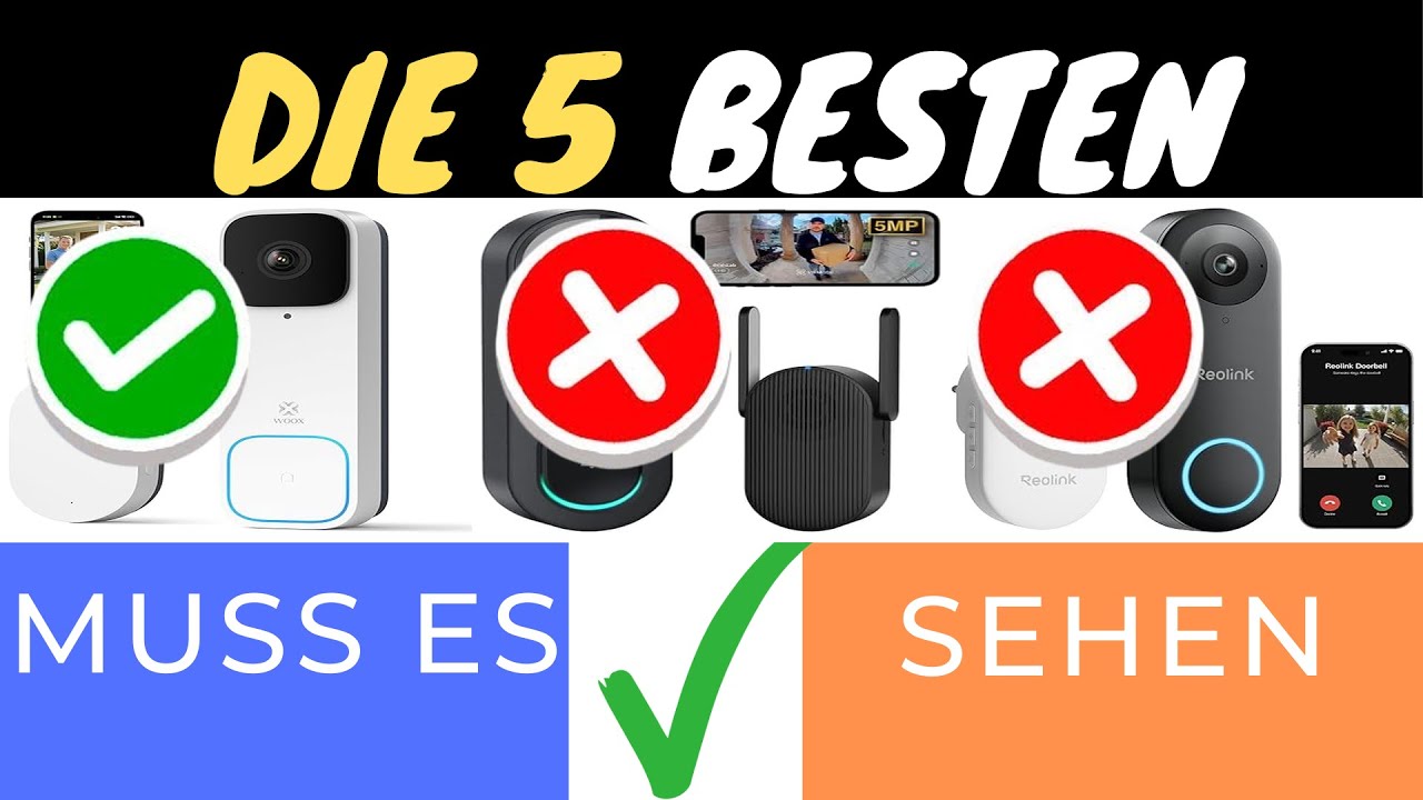 DIE 3 BESTEN VIDEO-TÜRKLINGELN 2025 📹🔔 | SICHERHEIT FÜR DEIN ZUHAUSE!