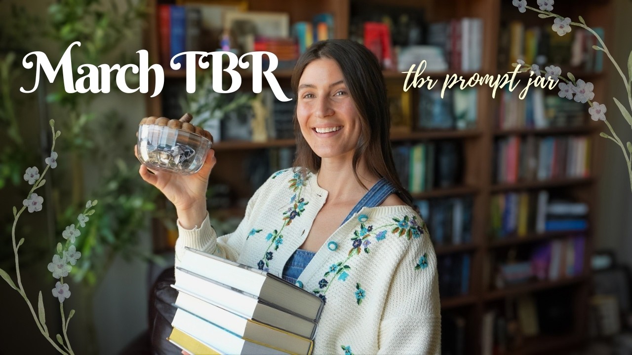 TBR prompt jar chooses my March tbr 🪴📖  MARCH TBR