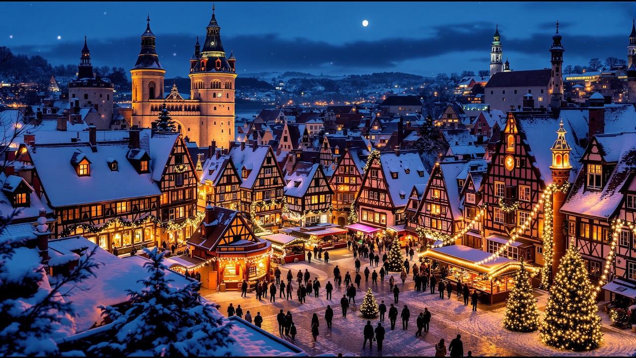 Rothenburg ob der Tauber | Magical German Christmas Town 🎄 Walking Tour in 4K