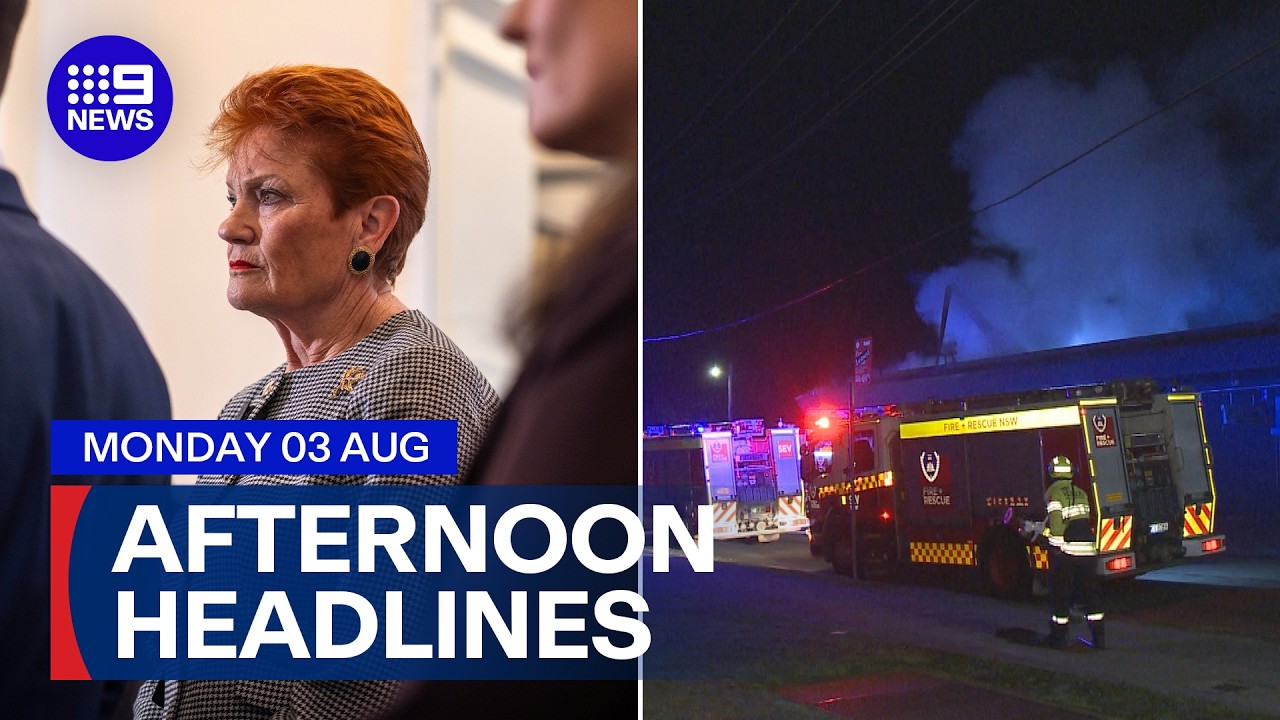 One Nation unveils Victorian candidates; Shop targeted in arson attack | 9 News Australia