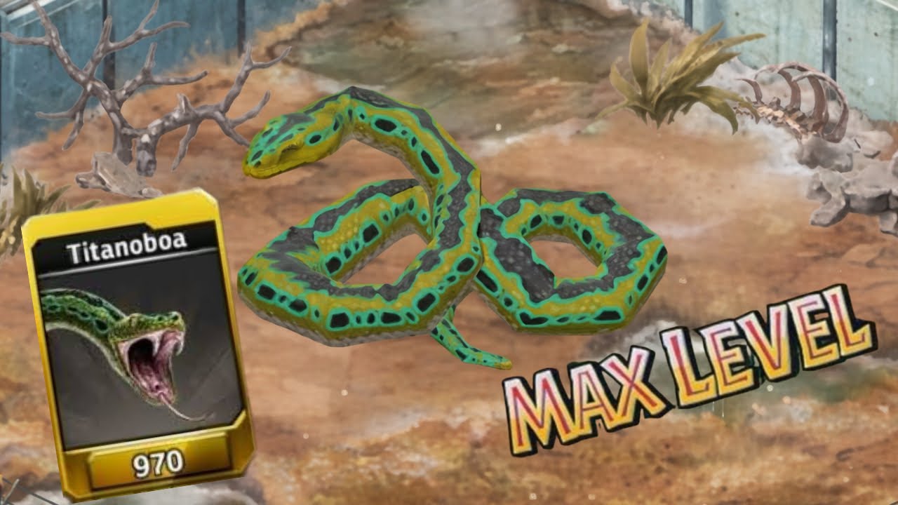 Maxing out Titanoboa in Jurassic Park Builder 