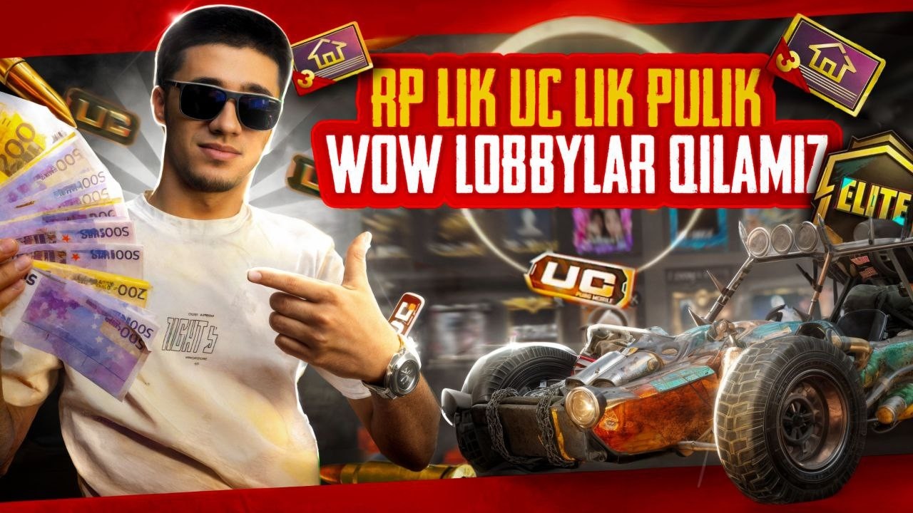 💥 UC LIK  PULIIK WOW  LOBBI BOLADI  🔥 30 K SOON  (JONLIK EFIR)  STRIM