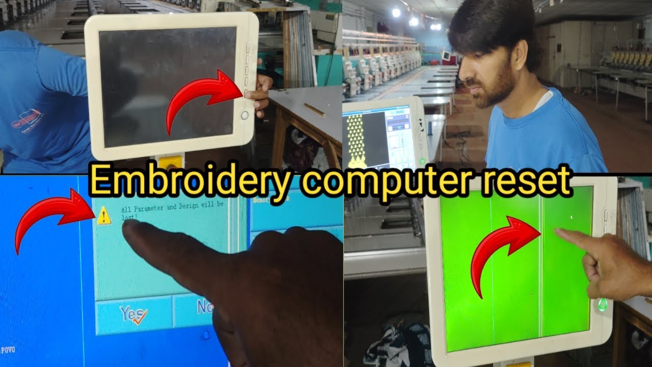 Embroidery computer reset|Aslam sultan mix vlog
