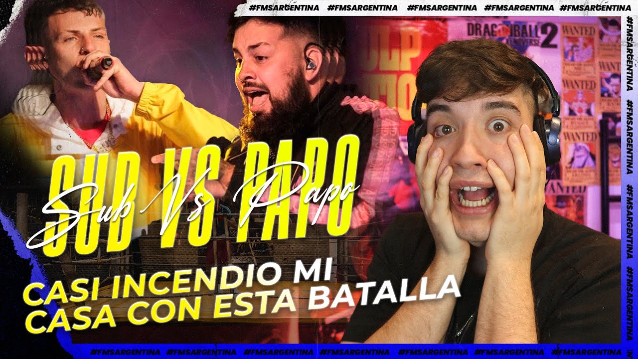 PAPO VS SUB - &iquest;POL&Eacute;MICA? PREFIERO RAP &iexcl;&iexcl;&iexcl;CASI LE PRENDO FUEGO A MI CUARTO POR ESTA BATALLA!!!