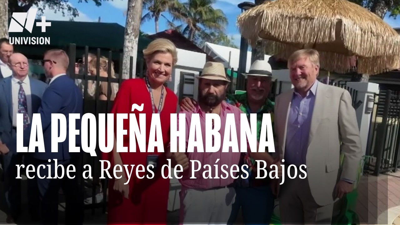 La reina M&aacute;xima y el rey Guillermo visitaron la Peque&ntilde;a Habana