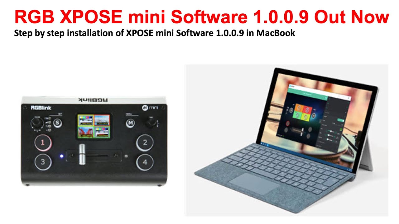RGB XPOSE mini Software for macOS