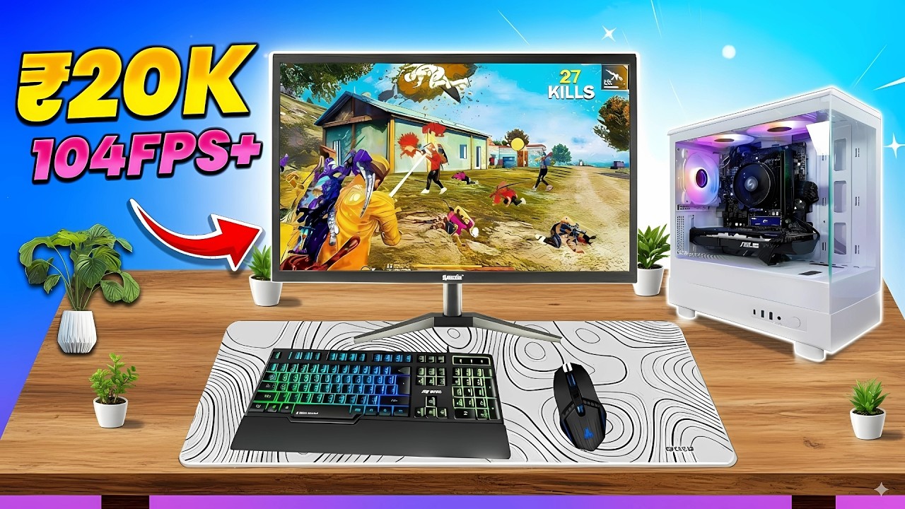 ₹20,000 Gaming + Editing PC Build | Full Setup 2025 🔥