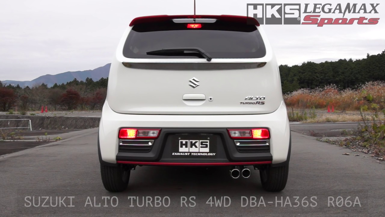 SUZUKI ALTO TURBO RS 4WD 5AGS DBA-HA36S HKS LEGAMAX SPORTS