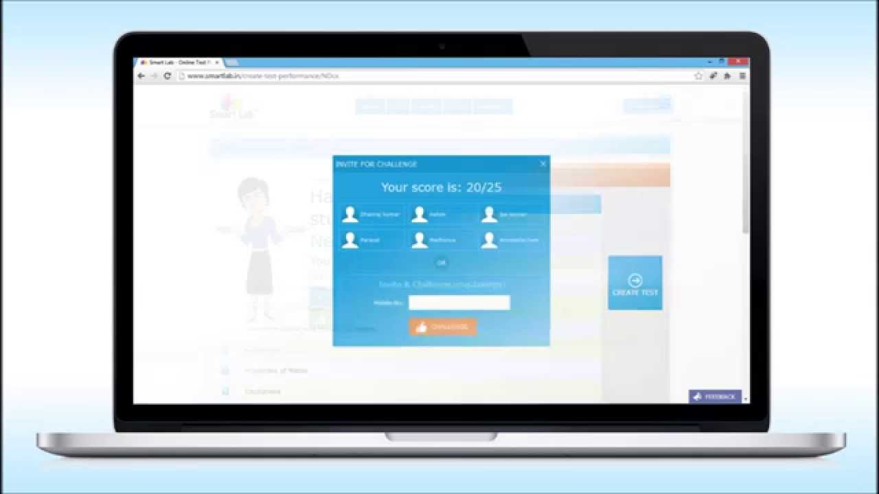 Smart Lab - Online Test Preparation tool for JEE, AIPMT & CET