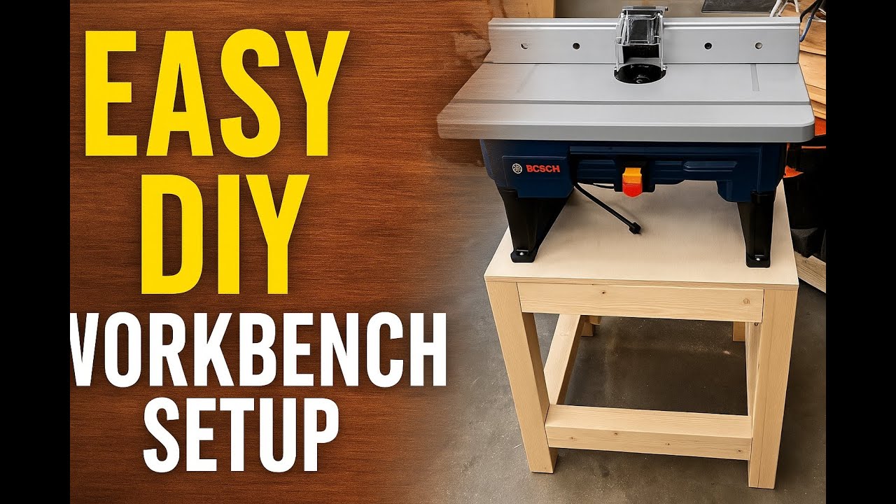 Simple Workstation Build for Router Table & Tools (Beginner Woodworking)