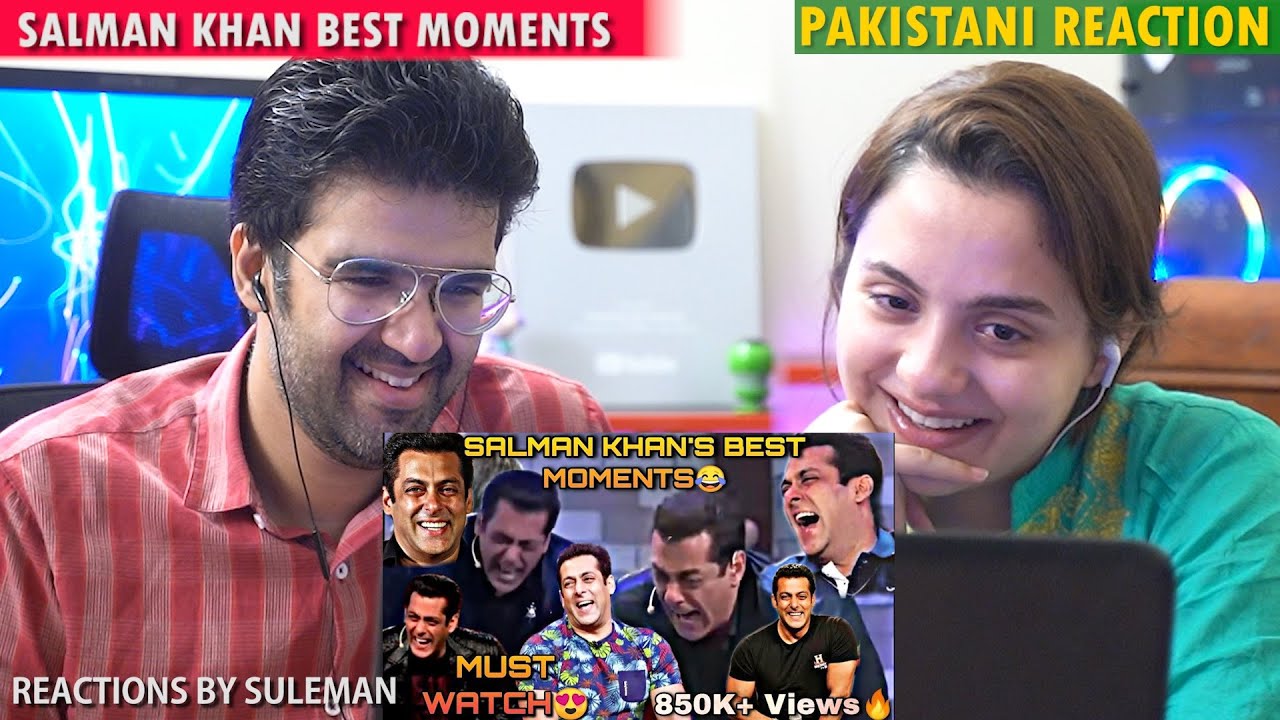 Pakistani Couple Reacts To Salman Khan Best Moments That Will Make You Laugh | Laughing Moments