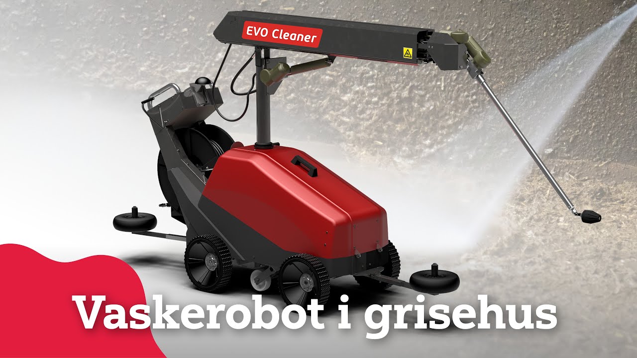 EVO Cleaner Vaskerobot i grisehus
