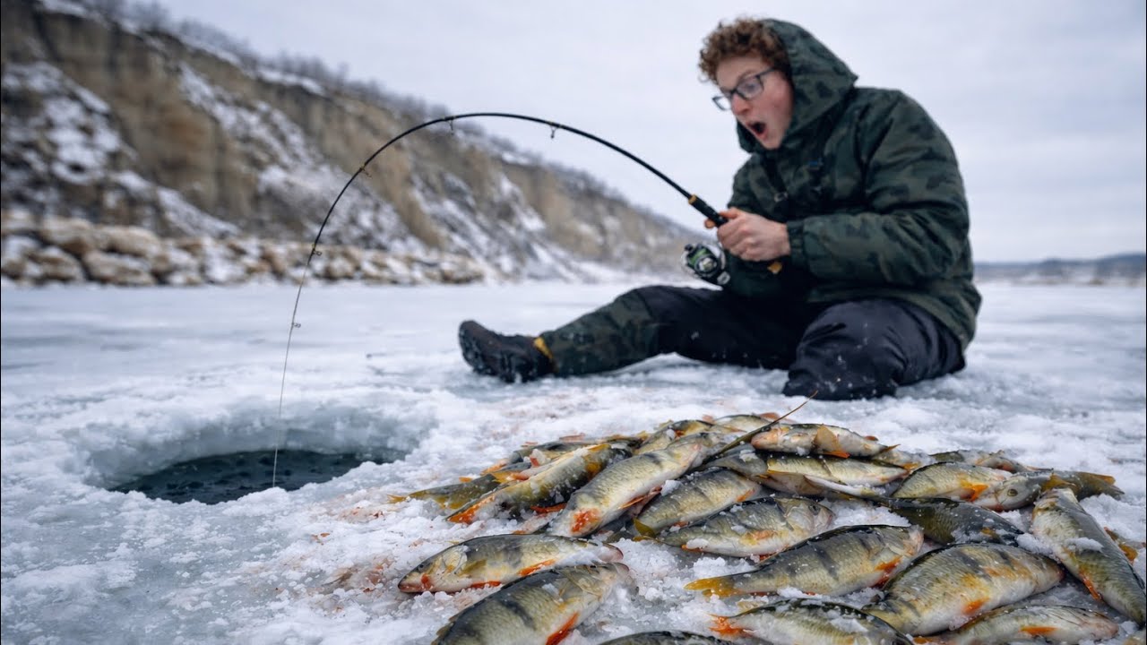 Trafiłem Przerębel Pełen Ryb! (rzadko spotykane)