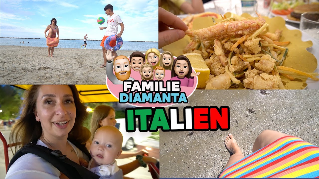 Italien Urlaub 2021| Gutes Essen | Viel Spaß am Strand | Familie Diamanta 💎