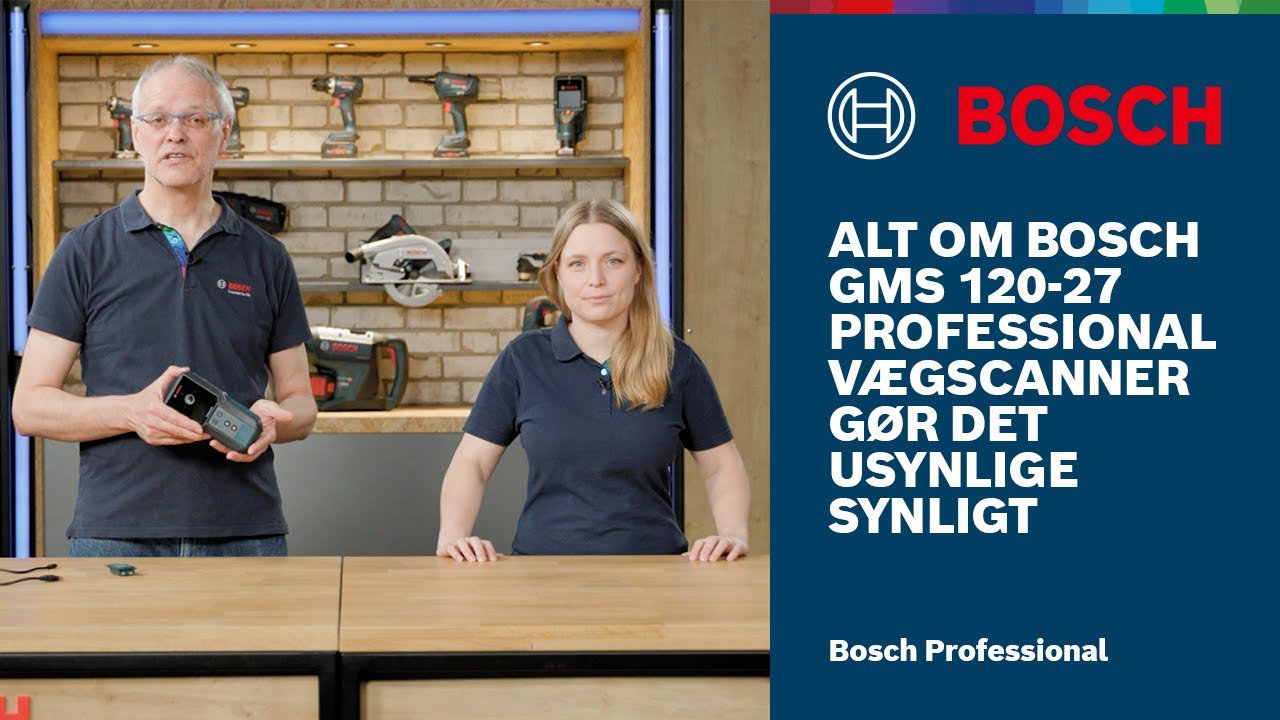 Alt om Bosch GMS 120-27 Professional Vægscanner