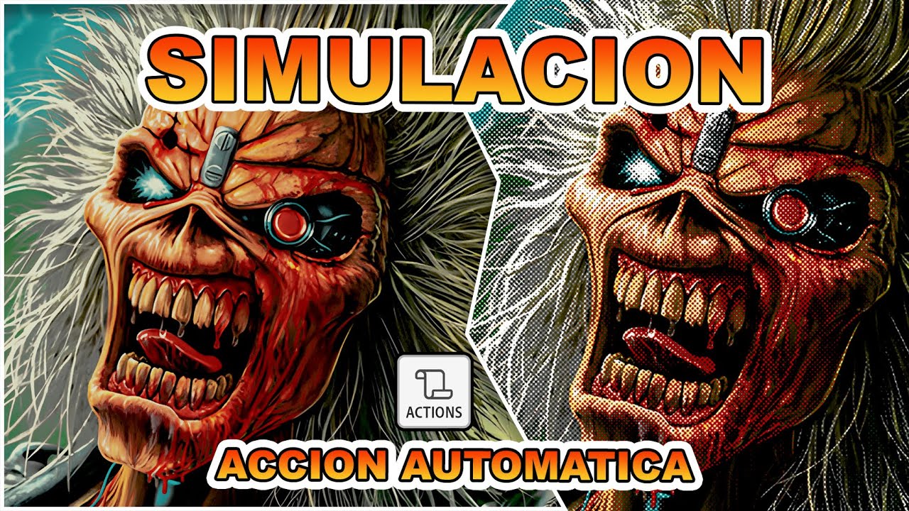 Simulación de Color con Acción Automática en Photoshop