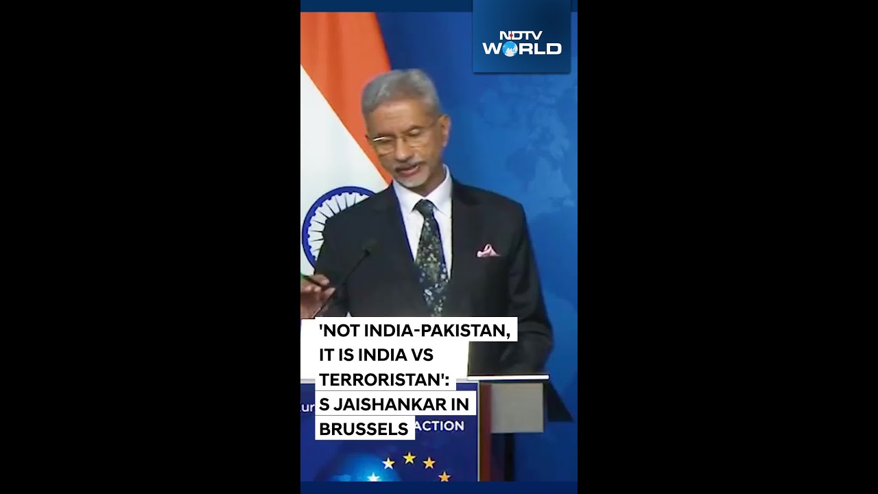 S Jaishankar In Brussels: 'Not India-Pakistan, Think of It As India-Terroristan'