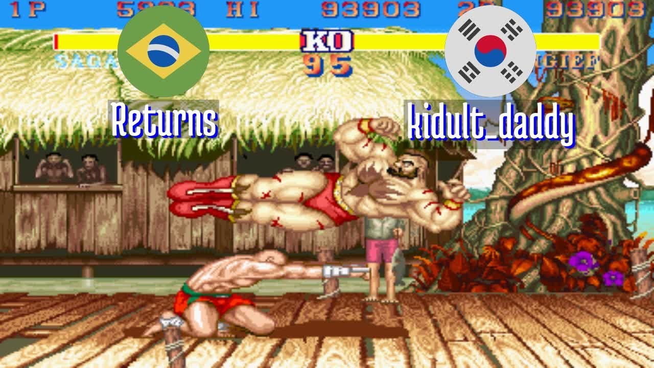 FT3 @sf2ce: Returns (BR) vs kidult_daddy (KR) [Street Fighter II Champion Edition Fightcade] Feb 21