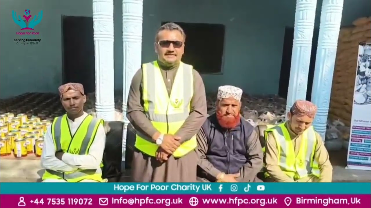 Hope For Poor Charity UK 120 x Ramadan Food Packs Distribution Kashmore Sindh 🇵🇰 16/02/26