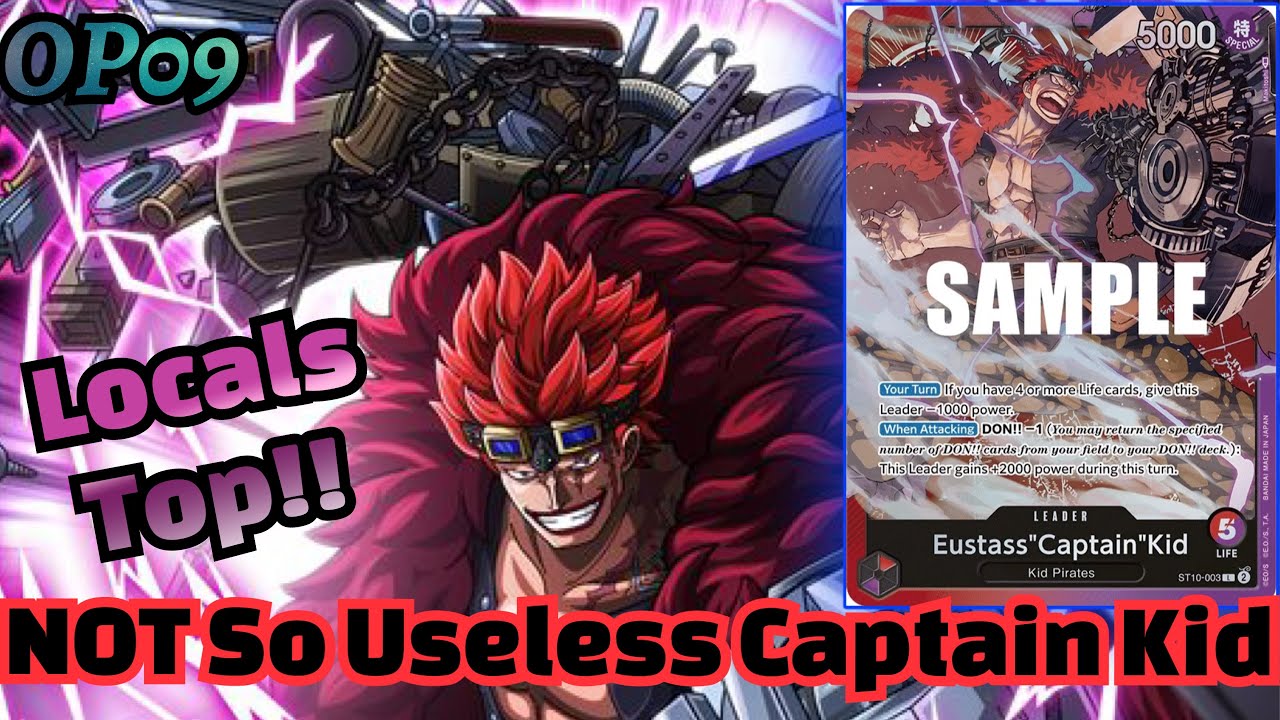 Red/Purple Eustass”Captain”Kid Deck Profile!! OP09 Best Support Yet!!
