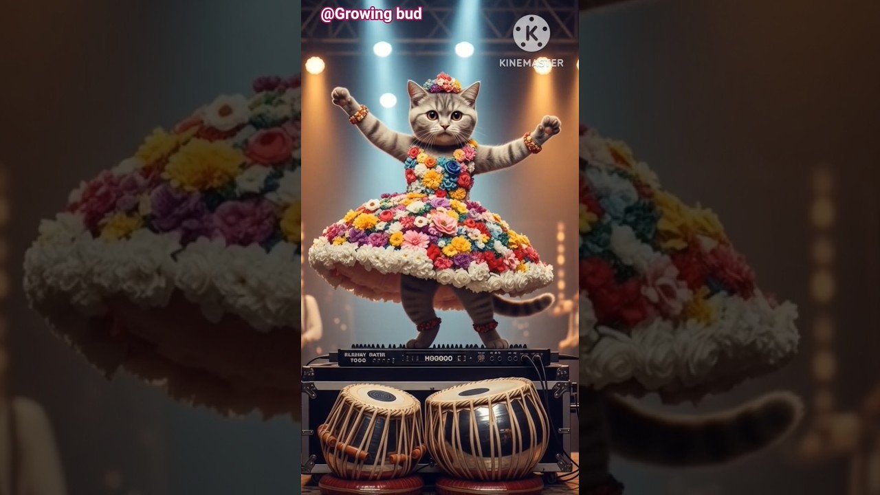 kitten 🐾 funny , comedy Belly dance53💃#shorts#kitten #dance    #cat #cartoon #ai