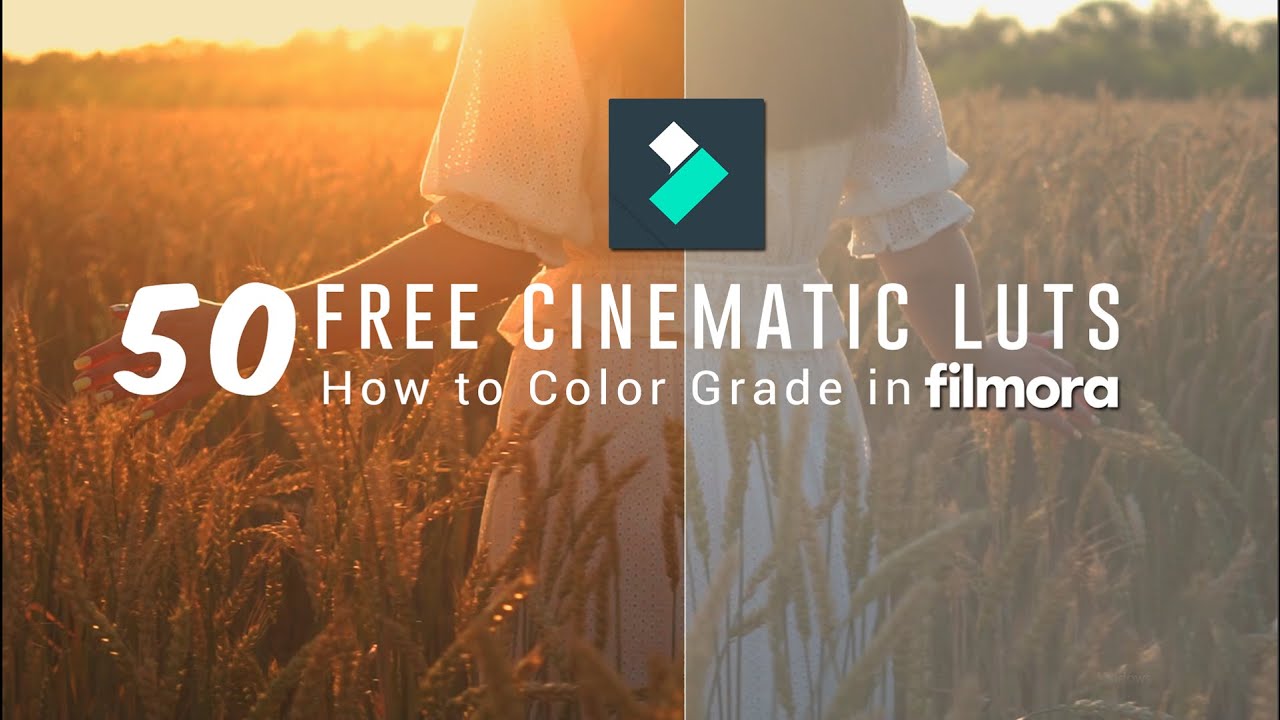 50 FREE Cinematic Luts for Filmora | How to Color Grading in Wondershare Filmora