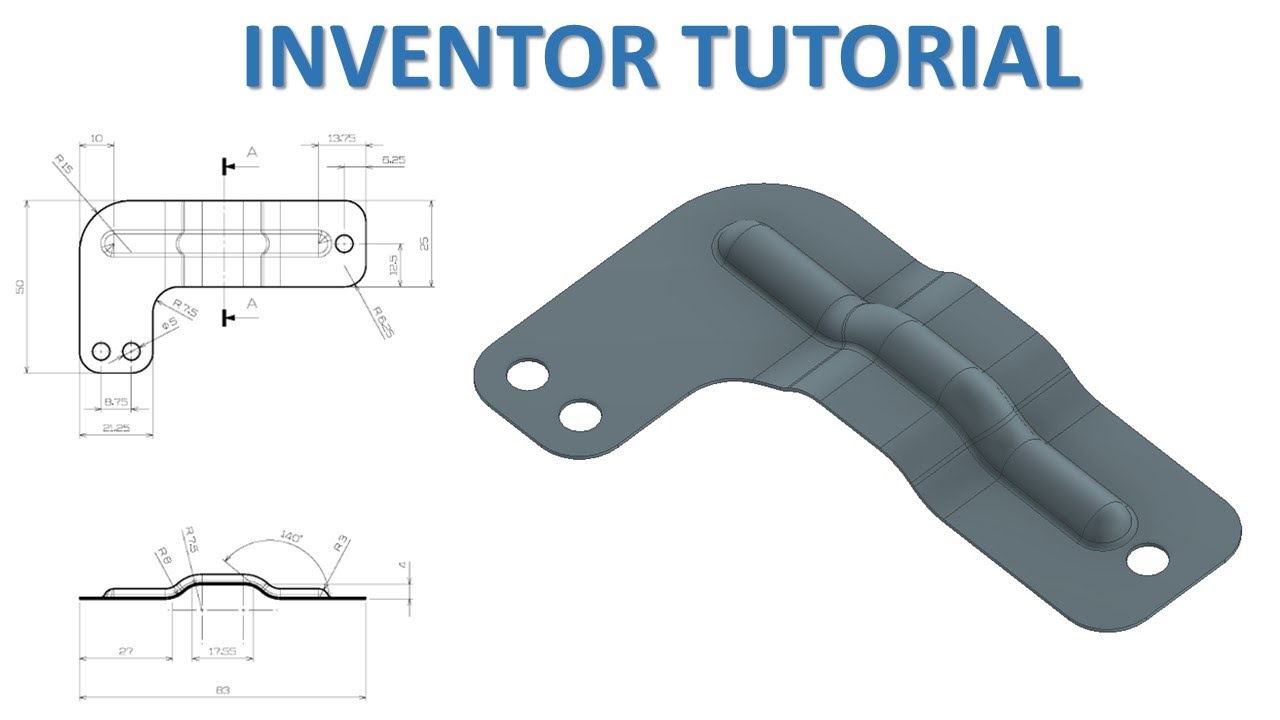 Inventor 2023 Tutorial #258 | 3D Surface Basic Beginners