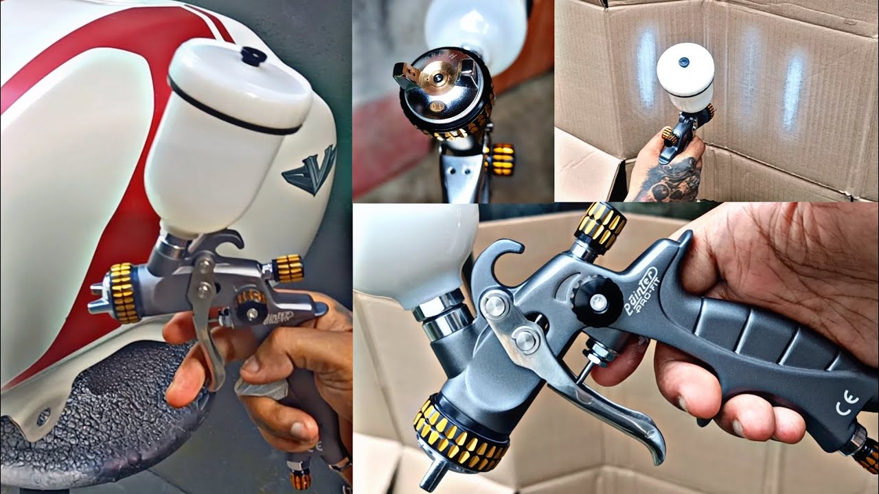 Mini HVLP spray gun setup | Painter PF 02 1.0 mm hvlp spray gun review