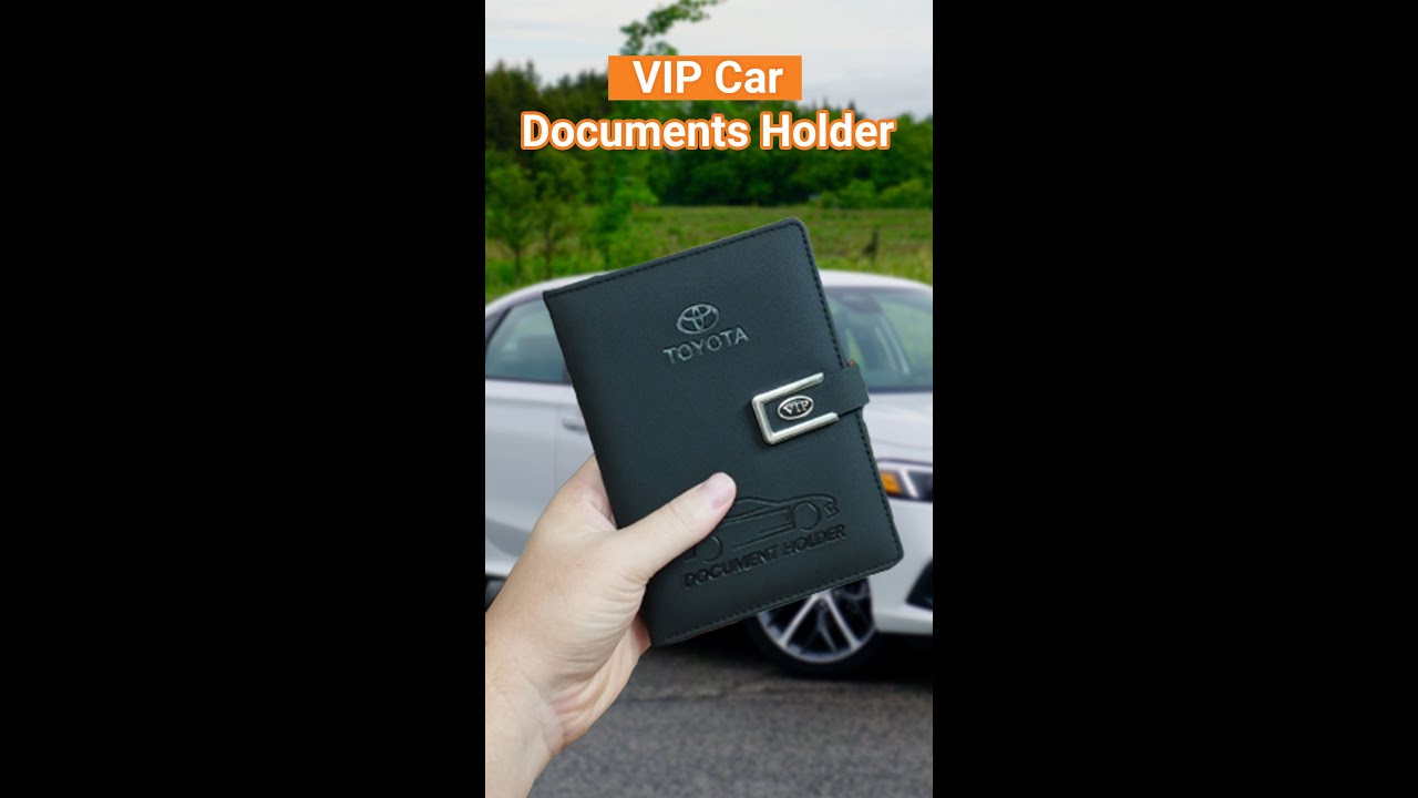 VIP Car Documents Holder Car Paper Bag Document Cover Paper holder for Car and Bike