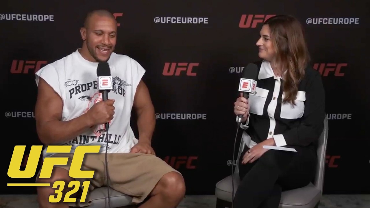 Ciryl Gane is proud to be representing French MMA vs. Tom Aspinall at #UFC321 🇫🇷 | ESPN MMA