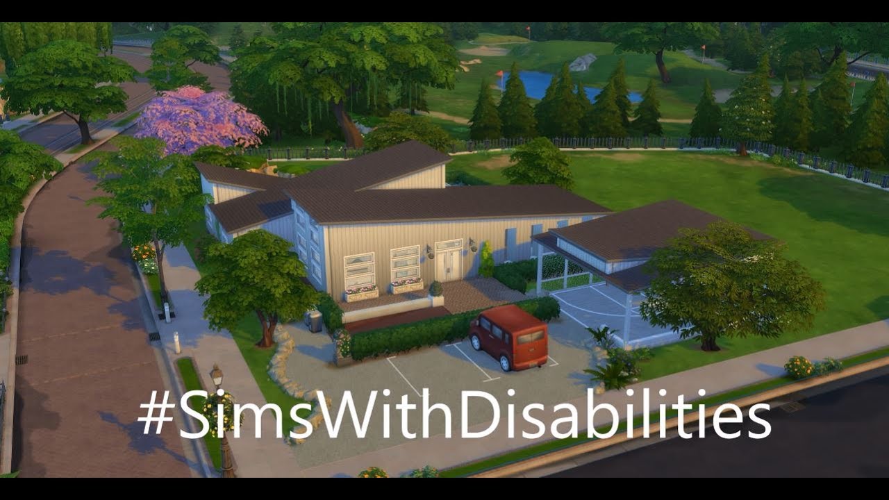 The Sims 4: wheelchair accessible house!! #SimsWithDisabilities