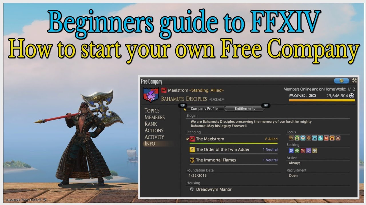 How to start your own Free Company