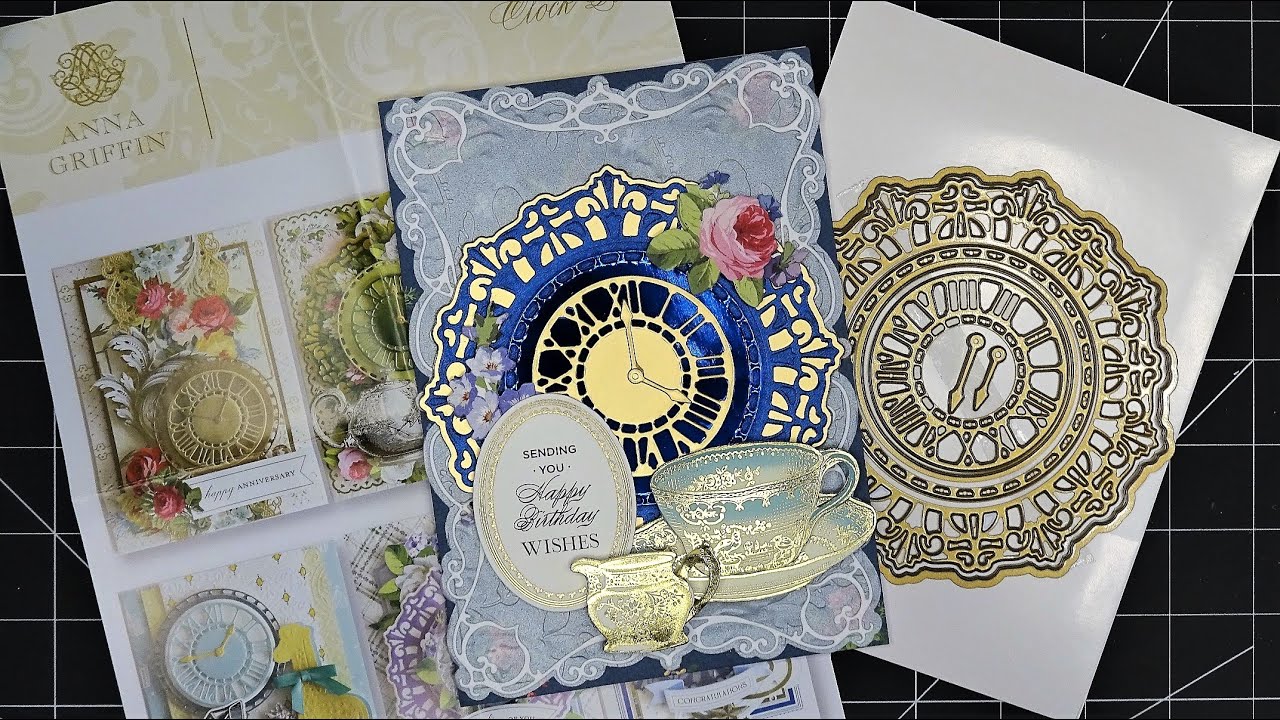 Free Form Friday: Anna Griffin Clock Dies & Heartfelt Creations Dies Card Tutorial! Just Gorgeous!