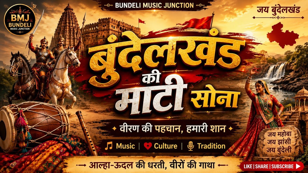 बुंदेलखंड की माटी सोना | Bundeli Pride Song 2026 | आल्हा-ऊदल की वीर गाथा | Bundeli Music Junction