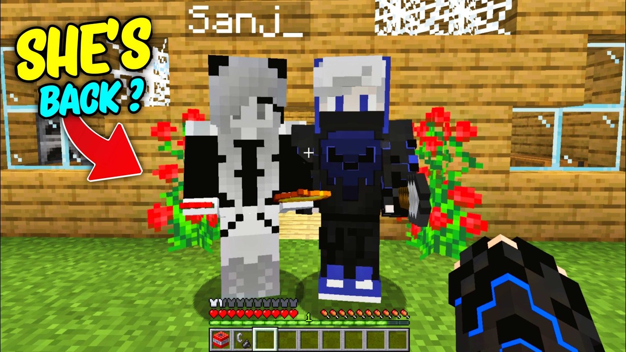 😯How I Join in My EX Girlfriend Sanj Private Minecraft World...