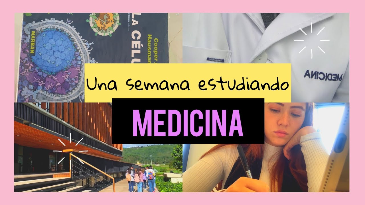 UNA SEMANA ESTUDIANDO MEDICINA (PRIMER SEMESTRE)