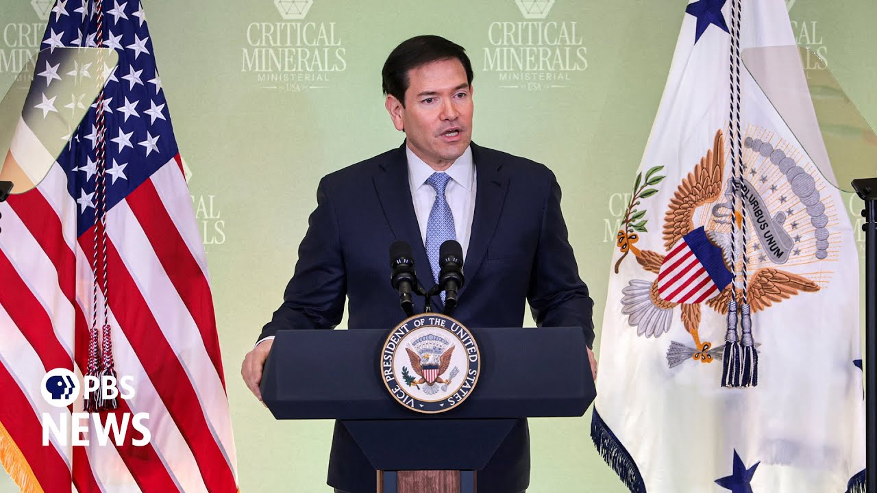 WATCH LIVE: Rubio holds news conference at State Department critical minerals summit