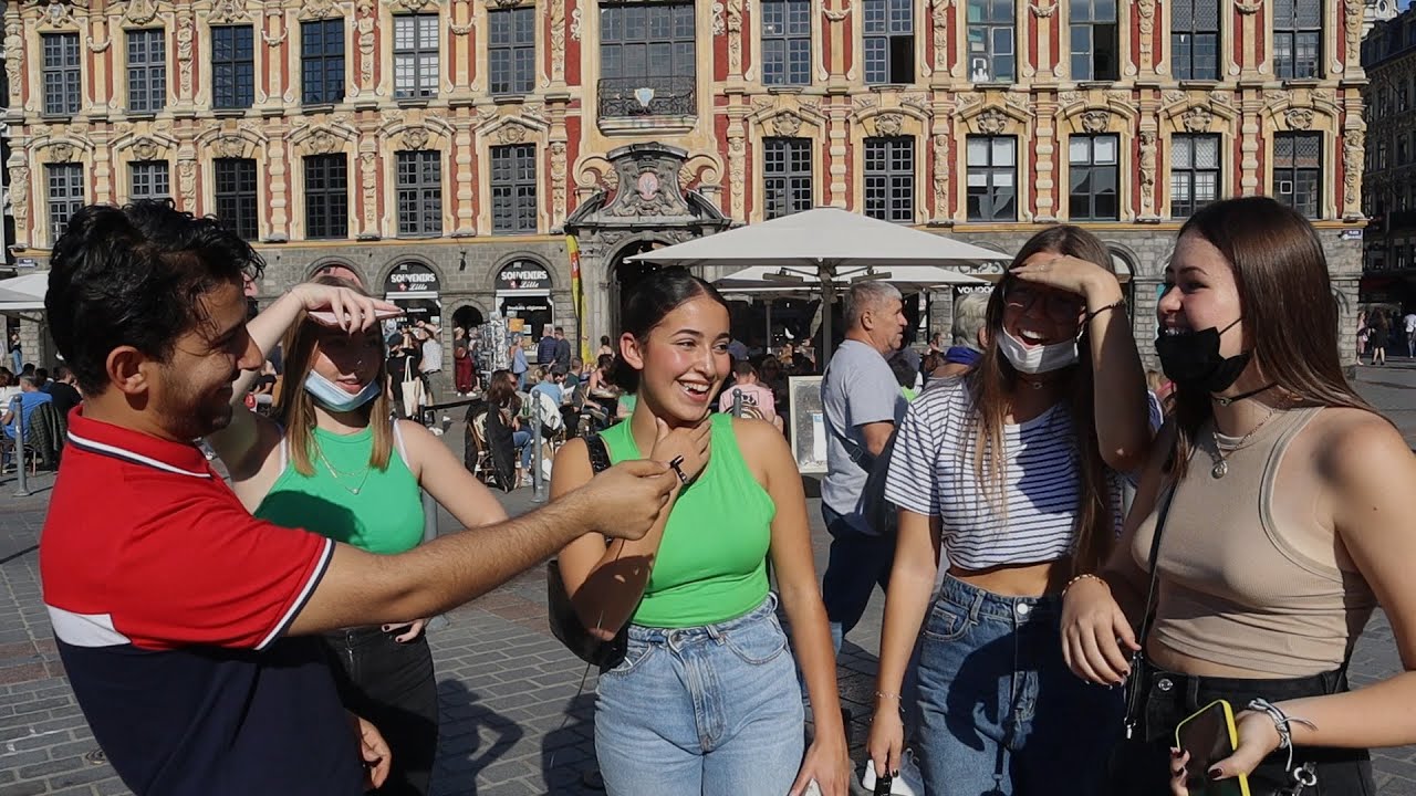 طلبت من الفرنسيين يعلموني اللغة الفرنسية في الشارع | صادفت بنت مغربية 🇲🇦 😍