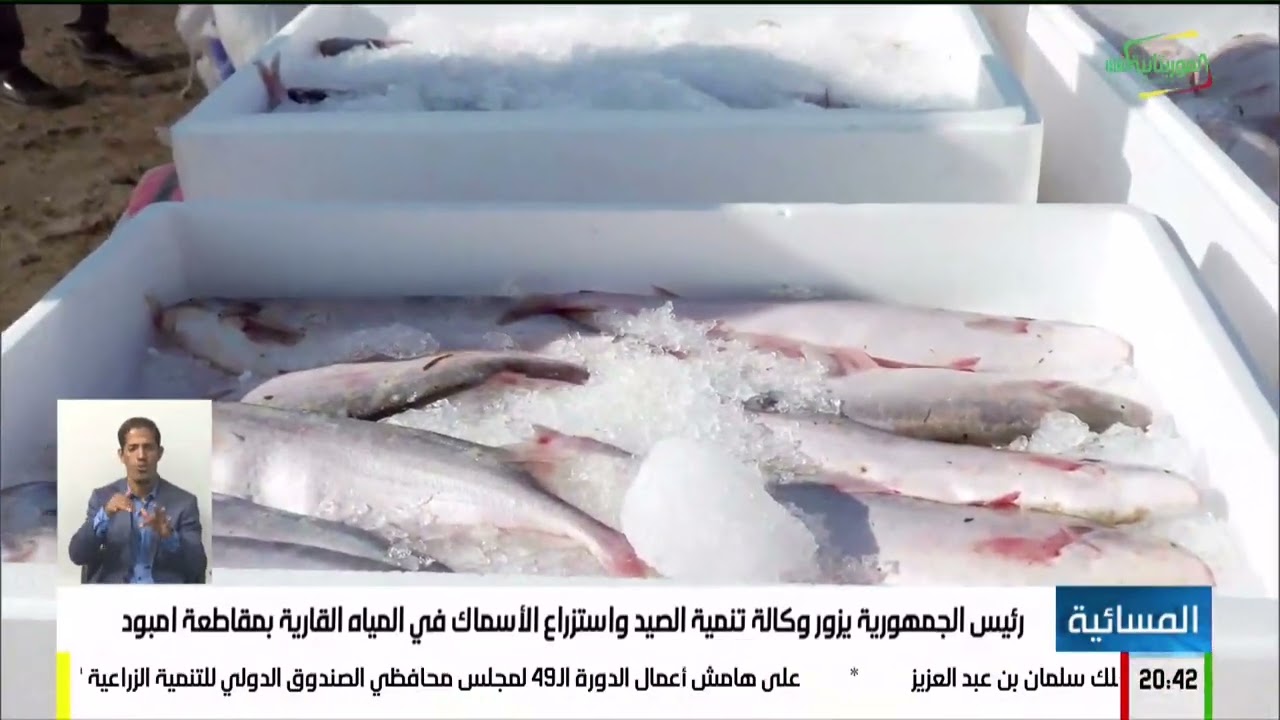 رئيس الجمهورية يزور وكالة تنمية الصيد واستزراع الأسماك في المياه القارية بمقاطعة امبود