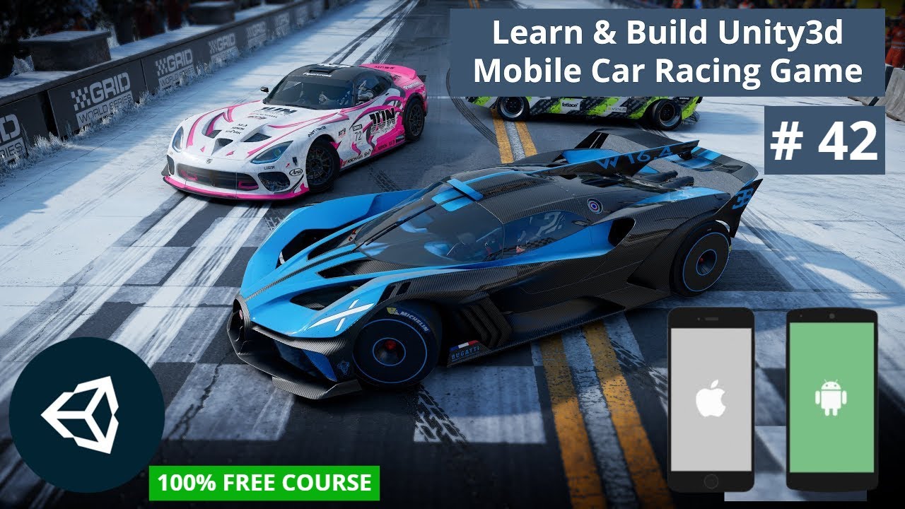 Add Speedometer and Finishing Mobile UI | Unity iOS Android Car Racing Game Development Tutorial