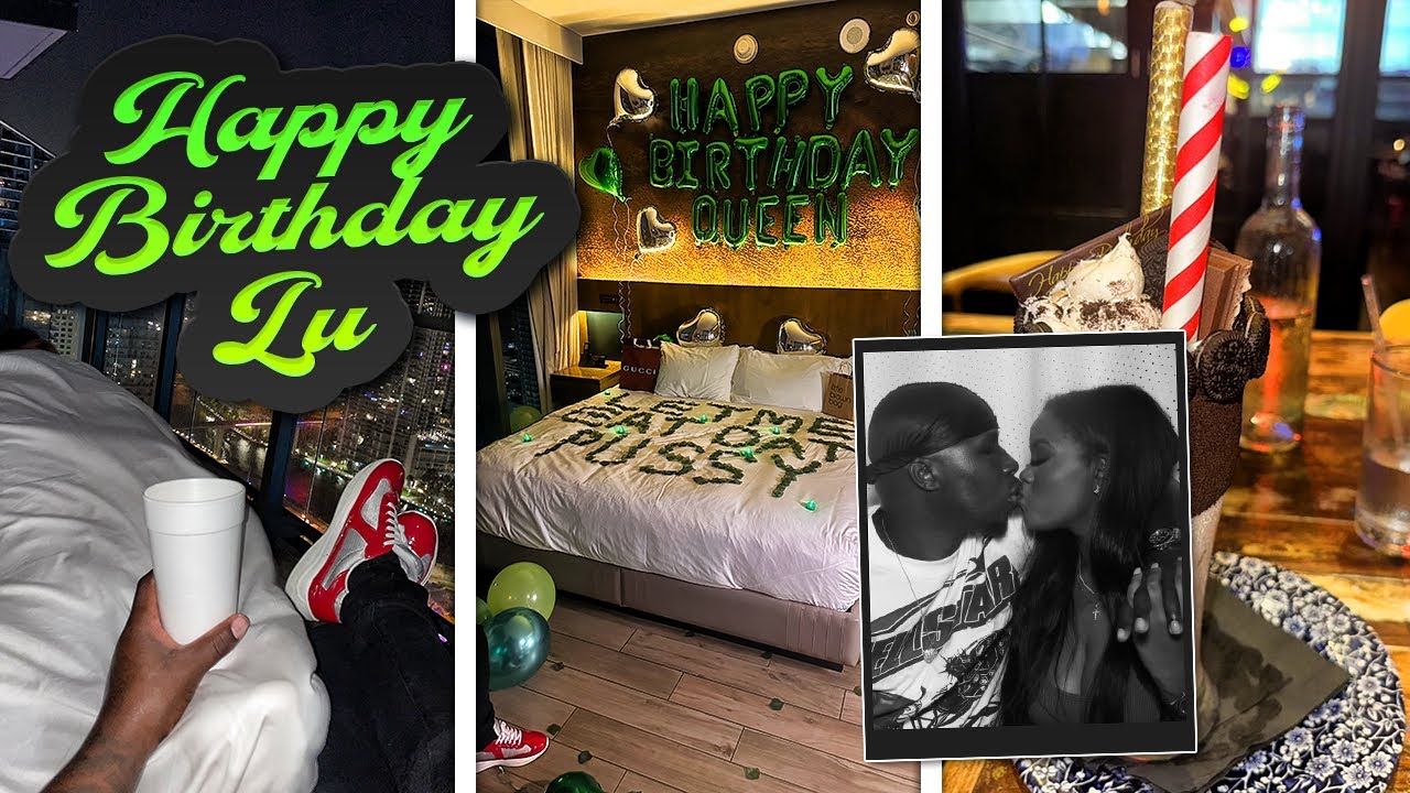 Miami Birthday Vlog | Surprise Massage For Wife on 34th FL Room Balcony,JRs Printing Press,Tacology