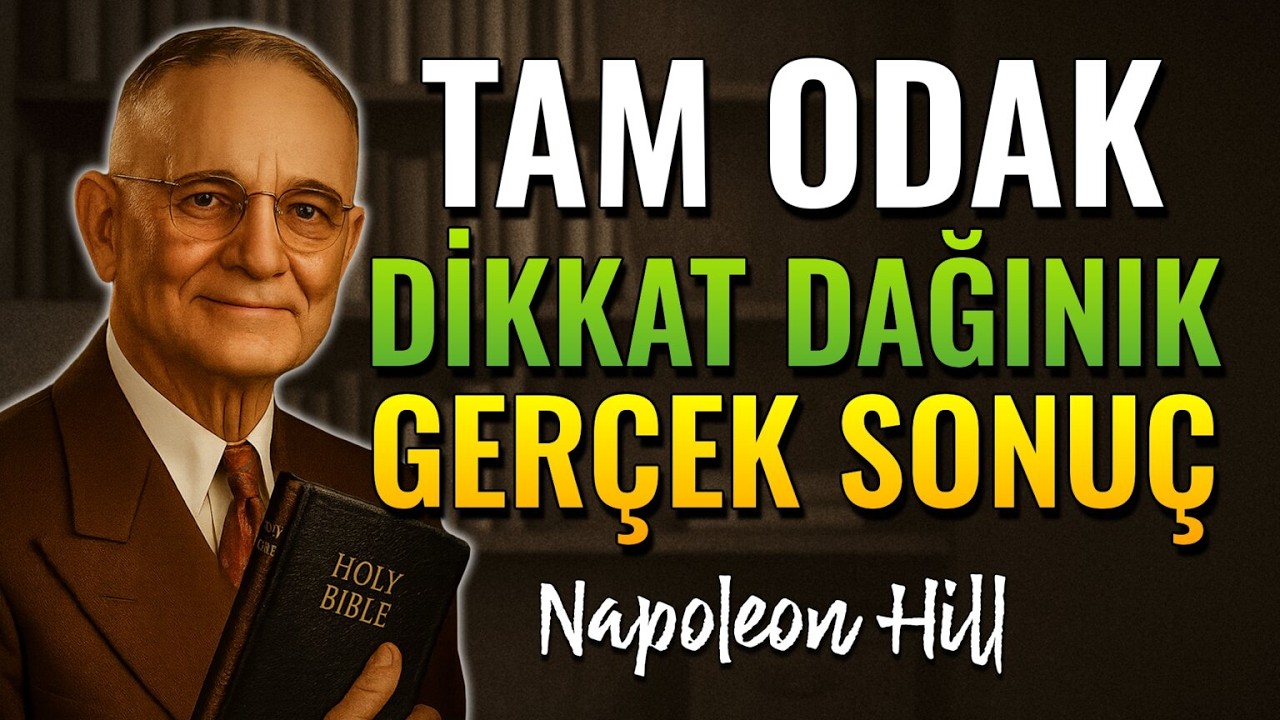 Dikkatinizi sürdürmeyi ve sonuç yaratmayı öğrenin. (Napoleon Hill)