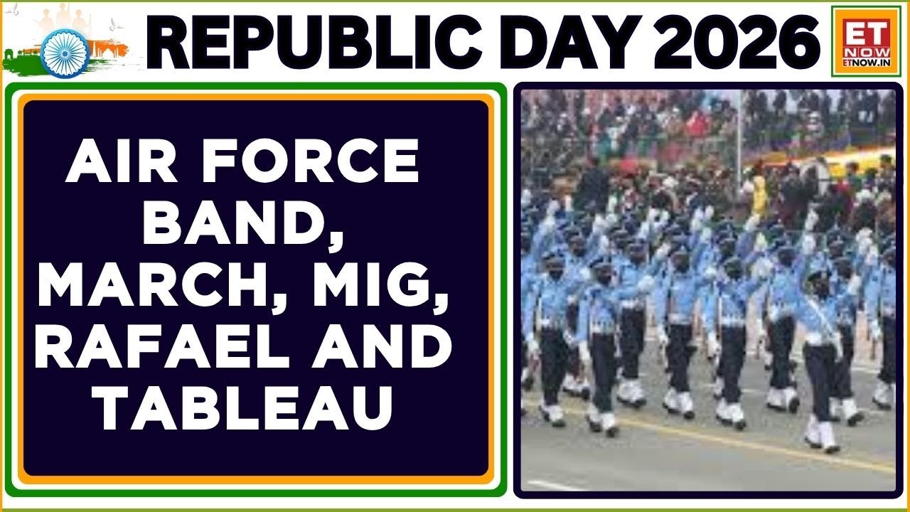 Republic Day  | Indian Air Force Band Leading The Contingent With Precision And Ceremonial Grandeur